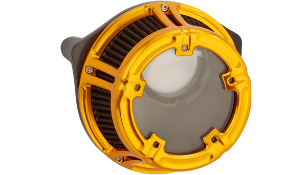 Arlen Ness Method™ Clear Series Air Cleaner - Gold