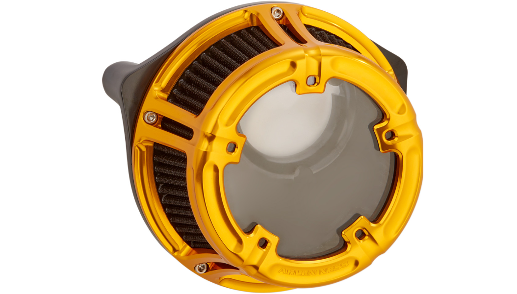 Arlen Ness Method™ Clear Series Air Cleaner - Gold