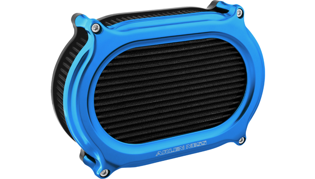 Arlen Ness Stage 2 Oval Air Cleaner Kit - Blue