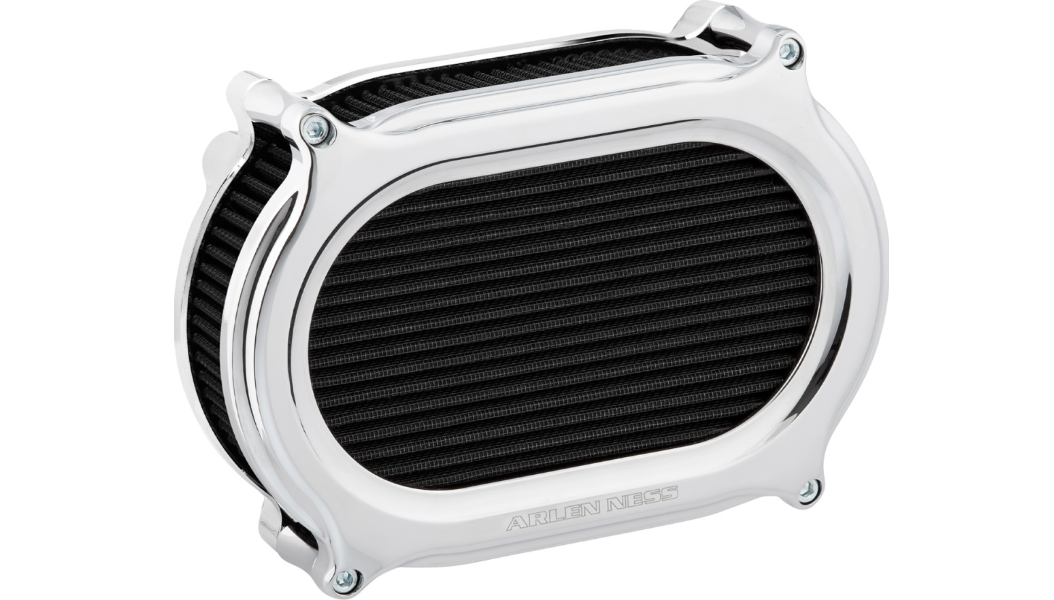 Arlen Ness Stage 2 Oval Air Cleaner Kit - Chrome