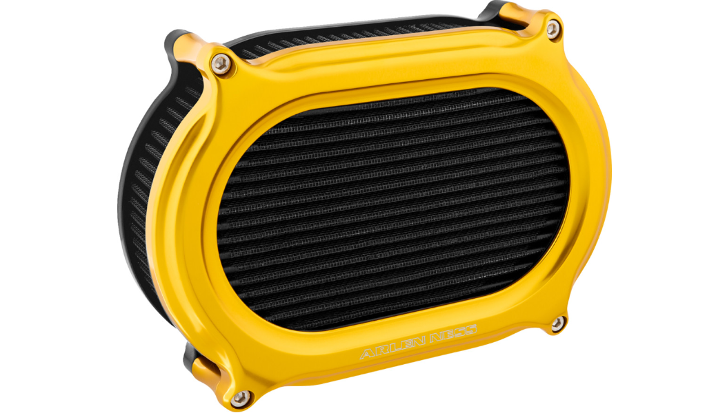 Arlen Ness Stage 2 Oval Air Cleaner Kit - Gold