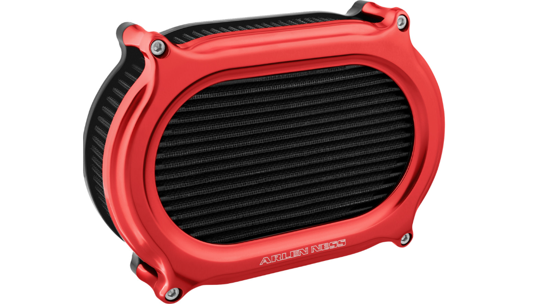 Arlen Ness Stage 2 Oval Air Cleaner Kit - Red
