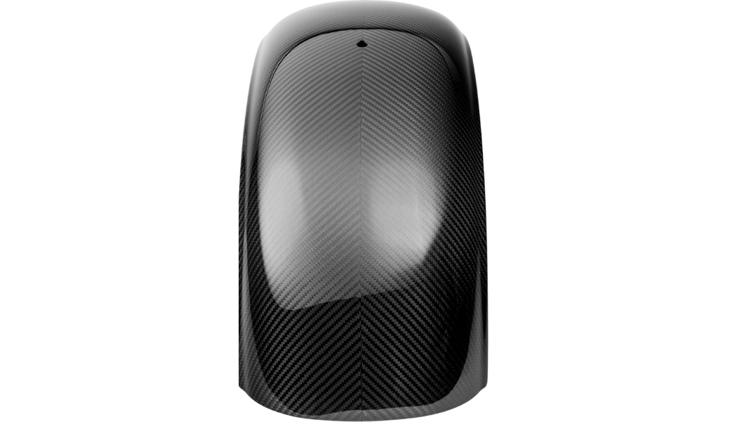 SLYFOX Carbon Fiber Rear Fender - Gloss Black