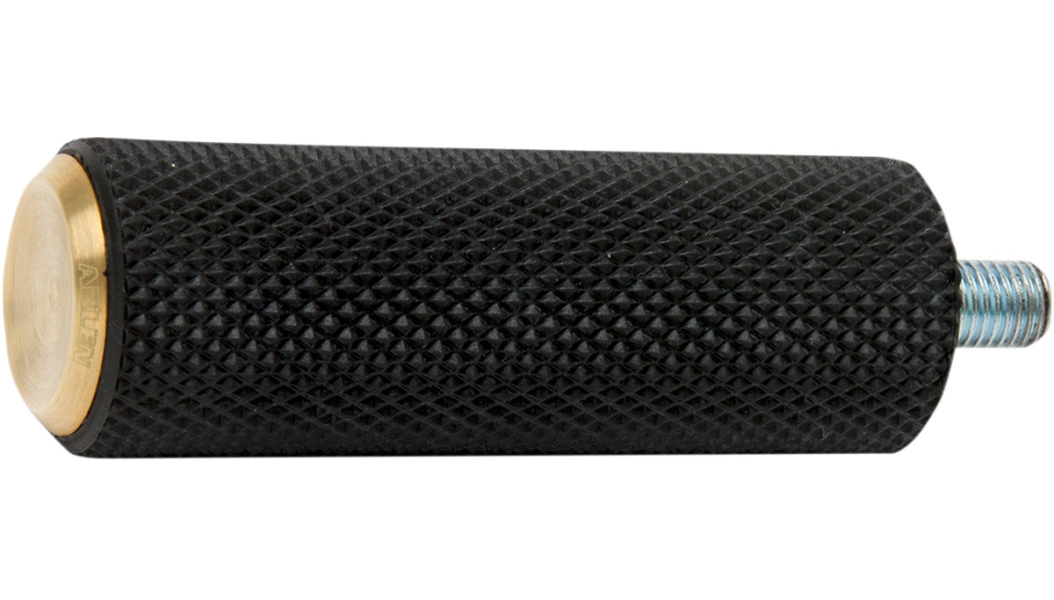 Arlen Ness Shift Peg - Knurled - Brass