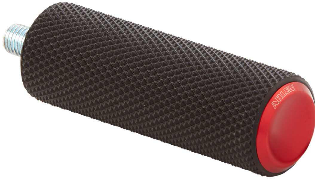 Arlen Ness Shift Peg - Knurled - Red