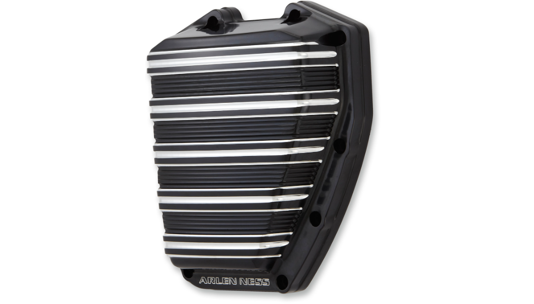 Arlen Ness Cam Cover - 10 Gauge - Black Anodized with Machined Accents