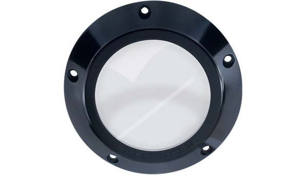 Barnett Derby Cover - Black/Clear - '99-'06 Big Twin