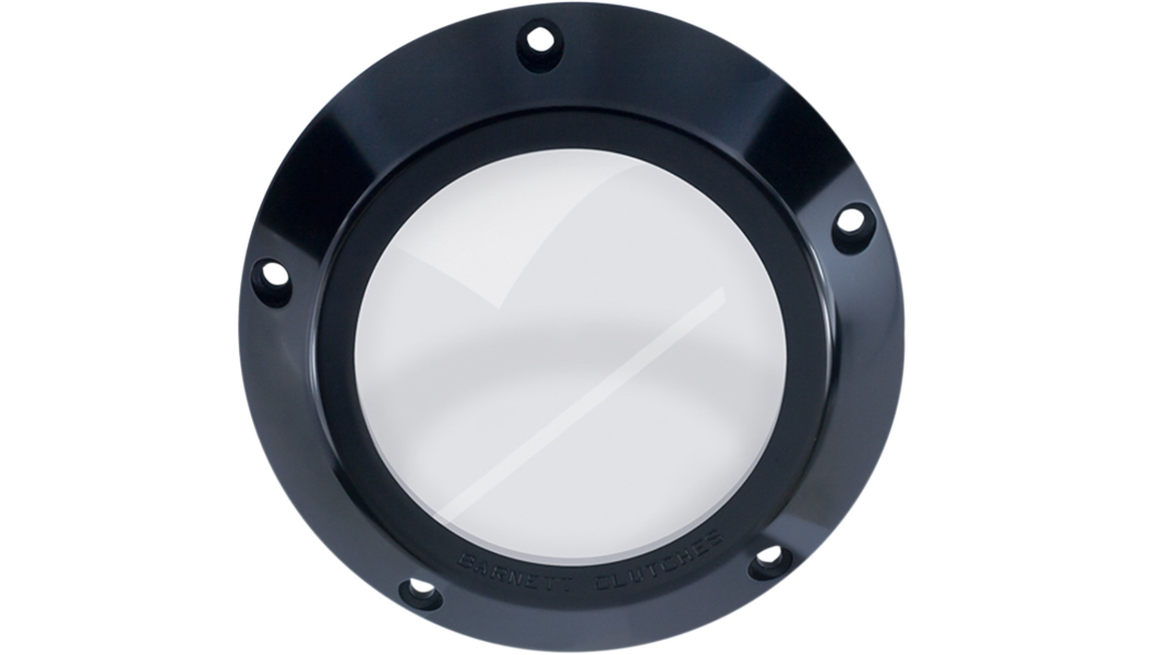 Barnett Derby Cover - Black/Clear - '99-'06 Big Twin