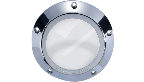 Barnett Derby Cover - Chrome/Clear - '99-'06 Big Twin