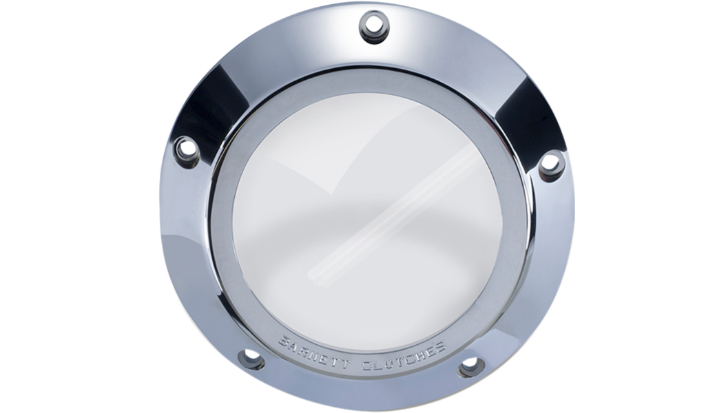 Barnett Derby Cover - Chrome/Clear - '99-'06 Big Twin