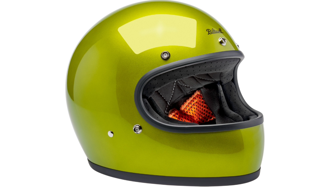 Biltwell Gringo Helmet - Metallic Lime