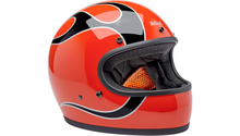 Biltwell Gringo Helmet - Flames - Competition Orange