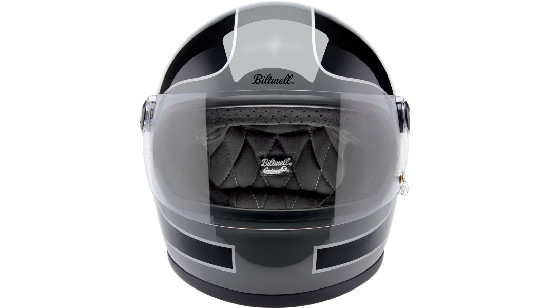 Biltwell Gringo S Helmet - Tracker - Gloss Storm Gray/Black