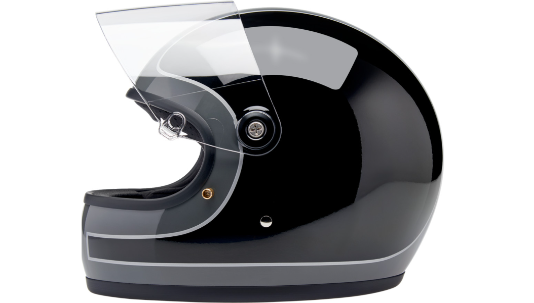Biltwell Gringo S Helmet - Tracker - Gloss Storm Gray/Black