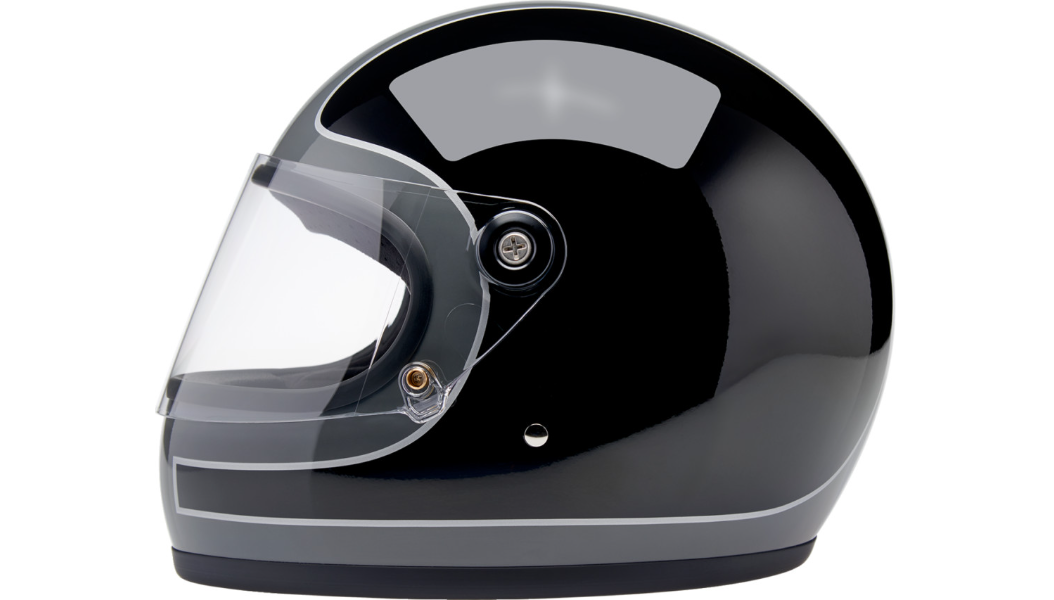 Biltwell Gringo S Helmet - Tracker - Gloss Storm Gray/Black