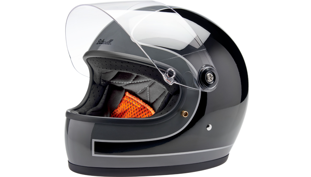 Biltwell Gringo S Helmet - Tracker - Gloss Storm Gray/Black