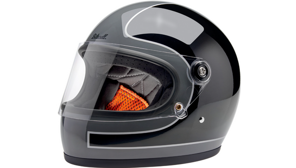 Biltwell Gringo S Helmet - Tracker - Gloss Storm Gray/Black