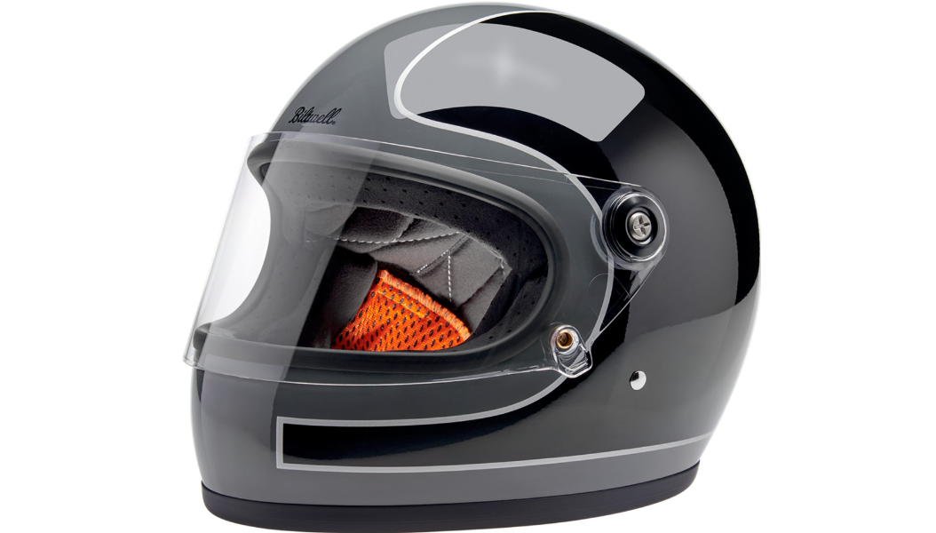 Biltwell Gringo S Helmet - Tracker - Gloss Storm Gray/Black