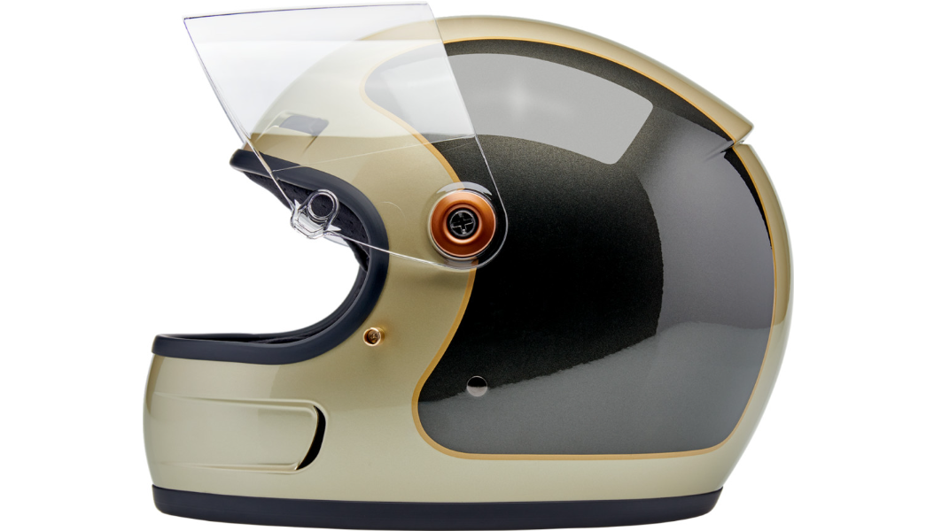 Biltwell Gringo SV Helmet - Tracker - Gloss Metallic Champagne/Charcoal