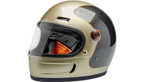 Biltwell Gringo SV Helmet - Tracker - Gloss Metallic Champagne/Charcoal