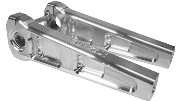 SLYFOX Handlebar Riser Kit - Straight - 1" Clamping - 8" Rise - Raw