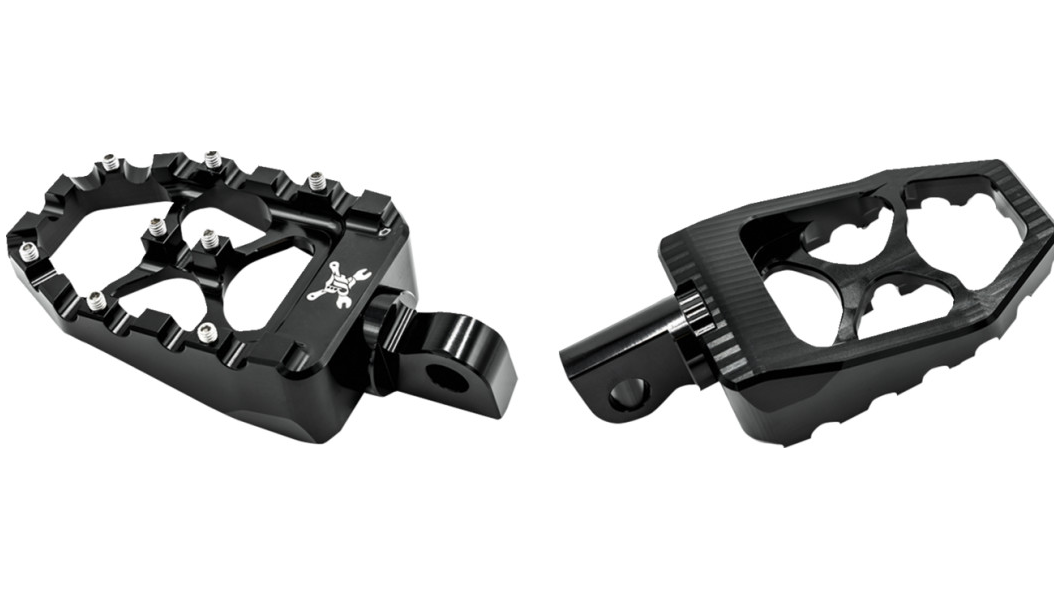 BURLY BRAND MX Evolution Driver Pegs - Black - Sportster/Dyna