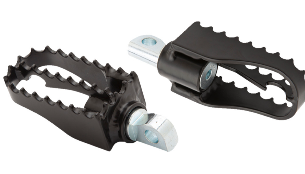 BURLY BRAND MX Mini Foot Pegs - Driver/Passenger - Black