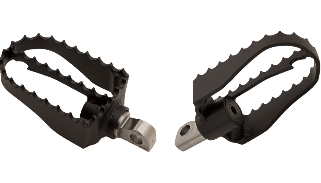 BURLY BRAND MX Foot Pegs - Driver/Passenger - Black