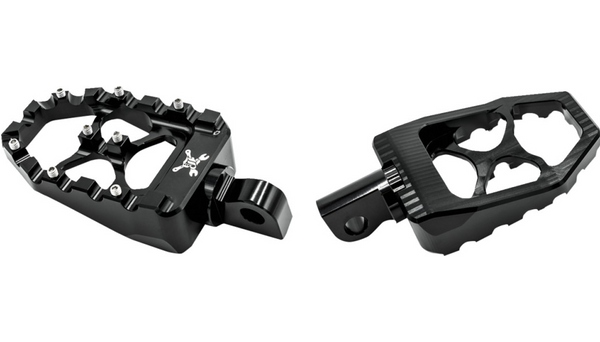 BURLY BRAND MX Evolution Driver Pegs - Black - Sportster/Dyna
