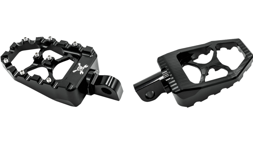 BURLY BRAND MX Evolution Driver Pegs - Black - Sportster/Dyna