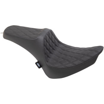 Drag Specialties             Predator Iii Seat - Double Diamond - Black Stitching - Fx/Fl '00-'17