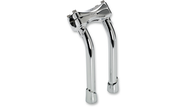 BILTWELL Murdock Handlebar Risers - Pullback - 10" - Chrome
