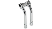 BILTWELL Murdock Handlebar Risers - Pullback - 10" - Chrome