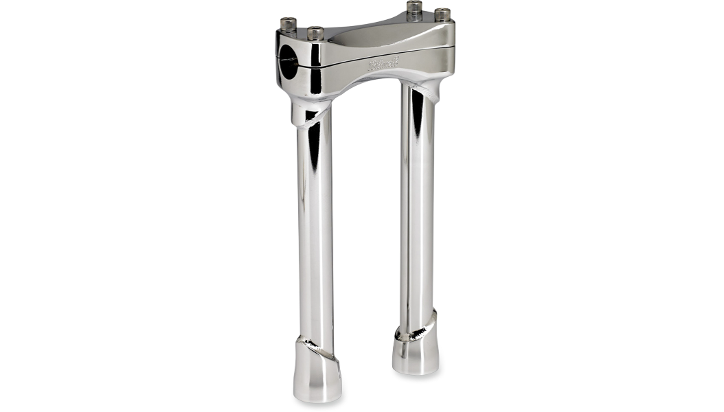 BILTWELL Murdock Handlebar Risers - 10" - Chrome
