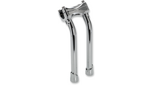 BILTWELL Murdock Handlebar Risers - Pullback - 12" - Chrome