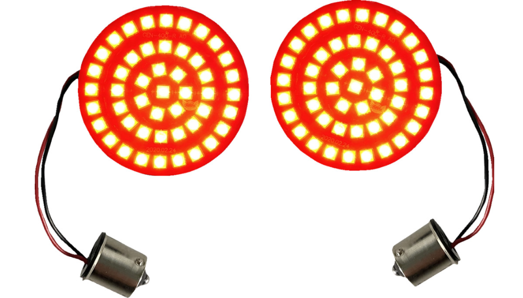 Custom Dynamics Genesis® 4 Solid Red Bullet Rear Turn Signal Insert