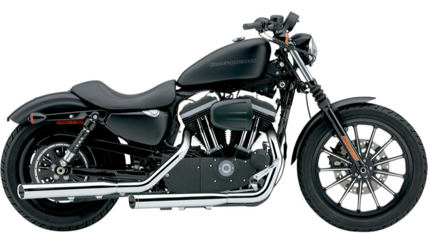 Cobra Slashcut Mufflers - Chrome - '04-'13 XL
