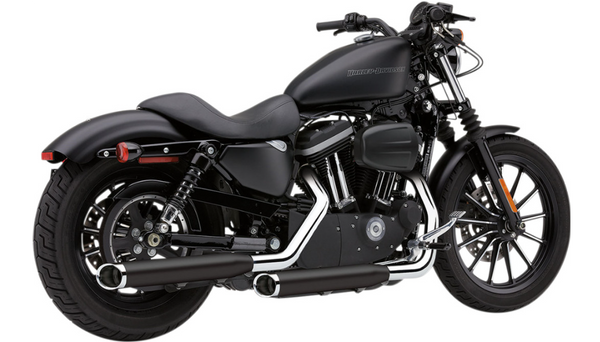 Cobra Slashcut Mufflers - Black - '04-'13 XL