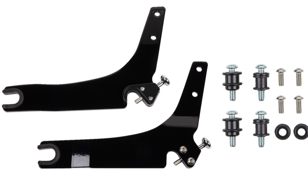 Cobra Detachable Backrest Kit - 14" - Chrome - Softail