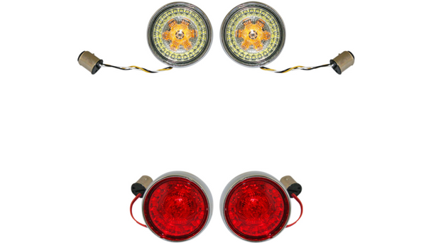 Custom Dynamics Full Bullet Turn Signal Conversion Kit - Chrome