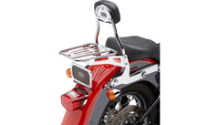 Cobra Detachable Backrest Kit - 14" (Round) - Chrome - Softail