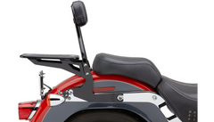 Cobra  Detachable Backrest Kit - 14" (Round) - Black - Softail