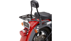 Cobra  Detachable Backrest Kit - 14" (Round) - Black - Softail