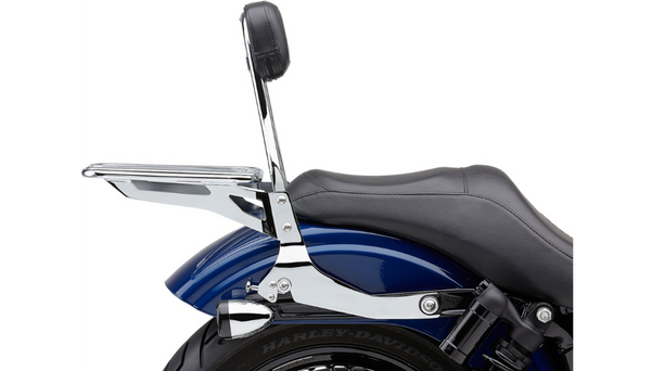 Cobra  Detachable Backrest Kit - 14" (Round) - Chrome - Dyna