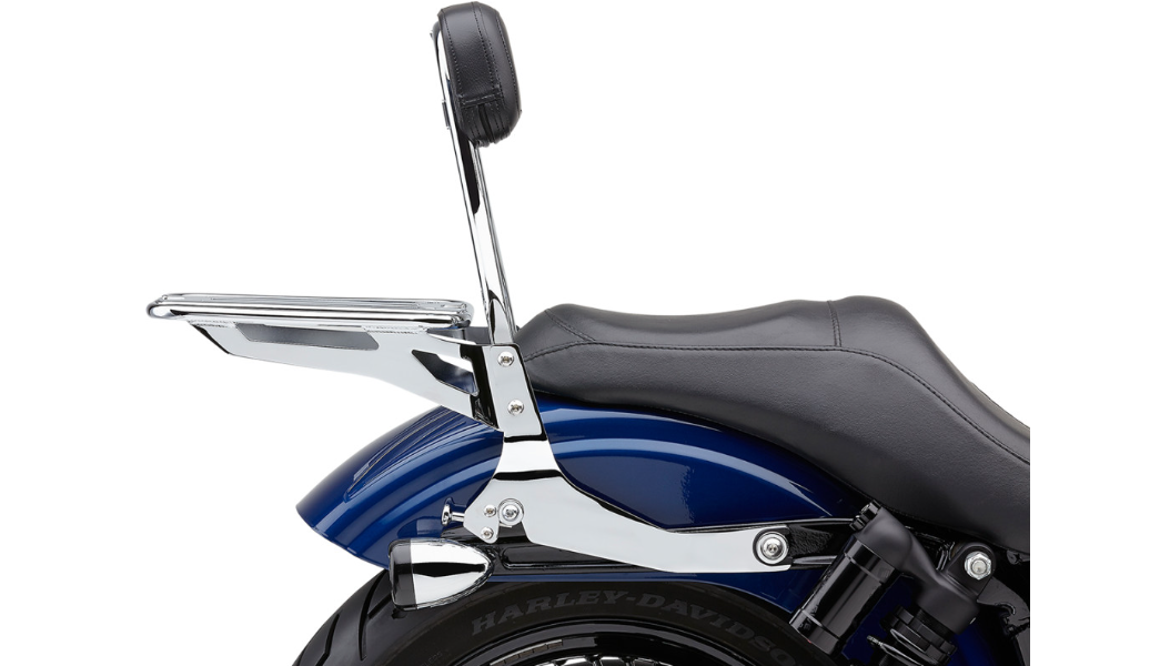 Cobra  Detachable Backrest Kit - 14" (Round) - Chrome - Dyna