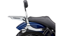 Cobra  Detachable Backrest Kit - 14" (Round) - Chrome - Dyna