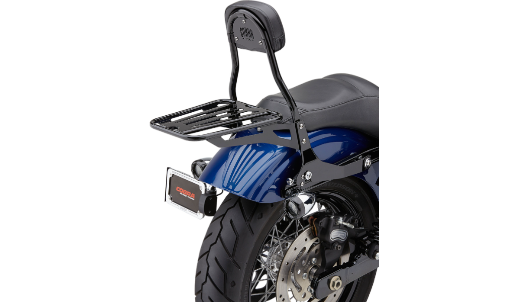 Cobra Detachable Backrest Kit - 14" (Round) - Black - Dyna