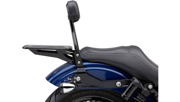 Cobra Detachable Backrest Kit - 14" (Round) - Black - Dyna