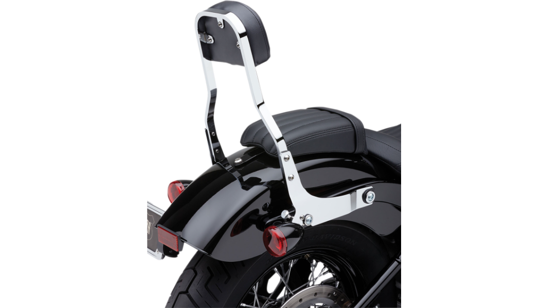 Cobra USA Detachable Backrest Kit - 14" - Chrome - Softail