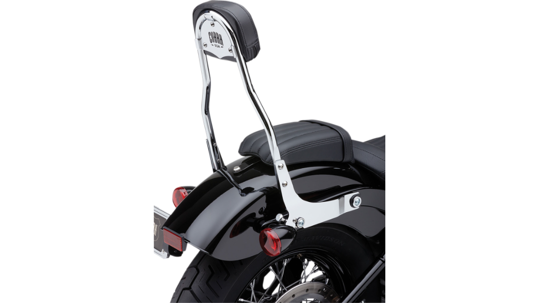 Cobra USA Detachable Backrest Kit - 14" - Chrome - Softail